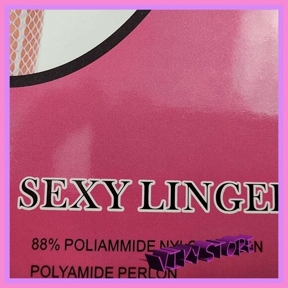 💖 NWT DUPU Body Stocking Glamour Trend White One Size #7257 💖 - Picture 4 of 4